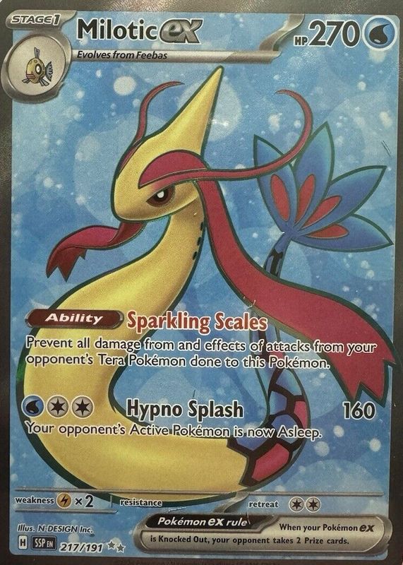 Milotic ex 2024 Scarlet & Violet: Surging Sparks #217/191